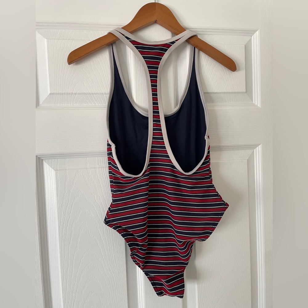 RVCA Red Navy Striped One Piece Size Small - Picture 4 of 5